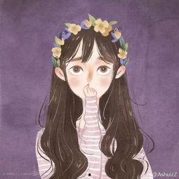 网红吃瓜头像插画女生版,女生版趣味横生，萌态十足